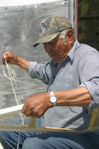 Making snow shoe